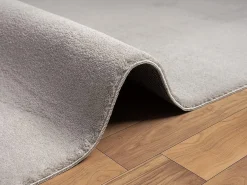 Alfombra pelo corto lavable antideslizante - arena - 140 x 200 cm - RELAX