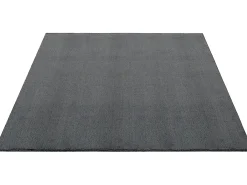 Alfombra pelo corto lavable antideslizante - Antracita - 240 x 340 cm - RELAX