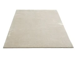 Alfombra pelo corto lavable antideslizante - Beige - 60 x 110 cm - RELAX