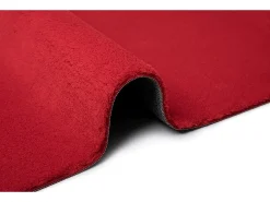 Alfombra pelo corto lavable antideslizante - Rojo - 160 x 220 cm - RELAX