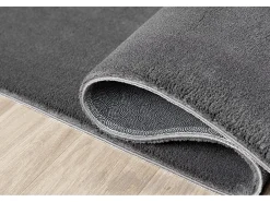 Alfombra pelo corto lavable antideslizante - Antracita - 120 x 160 cm - RELAX