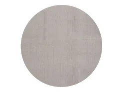 Alfombra pelo corto lavable antideslizante - arena - 120 cm Redondo - RELAX