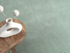 Alfombra pelo corto lavable antideslizante - Verde - 120 cm Redondo - RELAX