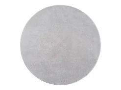 Alfombra pelo corto lavable antideslizante - Gris - 160 cm Redondo - RELAX