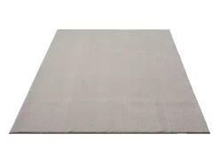 Alfombra pelo corto lavable antideslizante - arena - 120 x 160 cm - RELAX