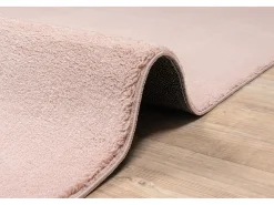 Alfombra pelo corto lavable antideslizante - Rosa - 120 x 160 cm - RELAX