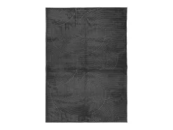 Alfombra pelo corto look escandinavo IZA antracita 200x280 cm ES16741
