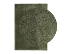 Alfombra pelo corto suave lavable HUARTE verde bosque 160x230cm ES60796