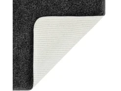 Alfombra peluda antideslizante gris oscuro 120x170 cm