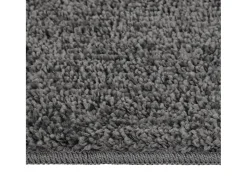 Alfombra peluda antideslizante gris oscuro 120x170 cm