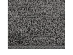 Alfombra peluda antideslizante gris oscuro 80x150 cm ES23883