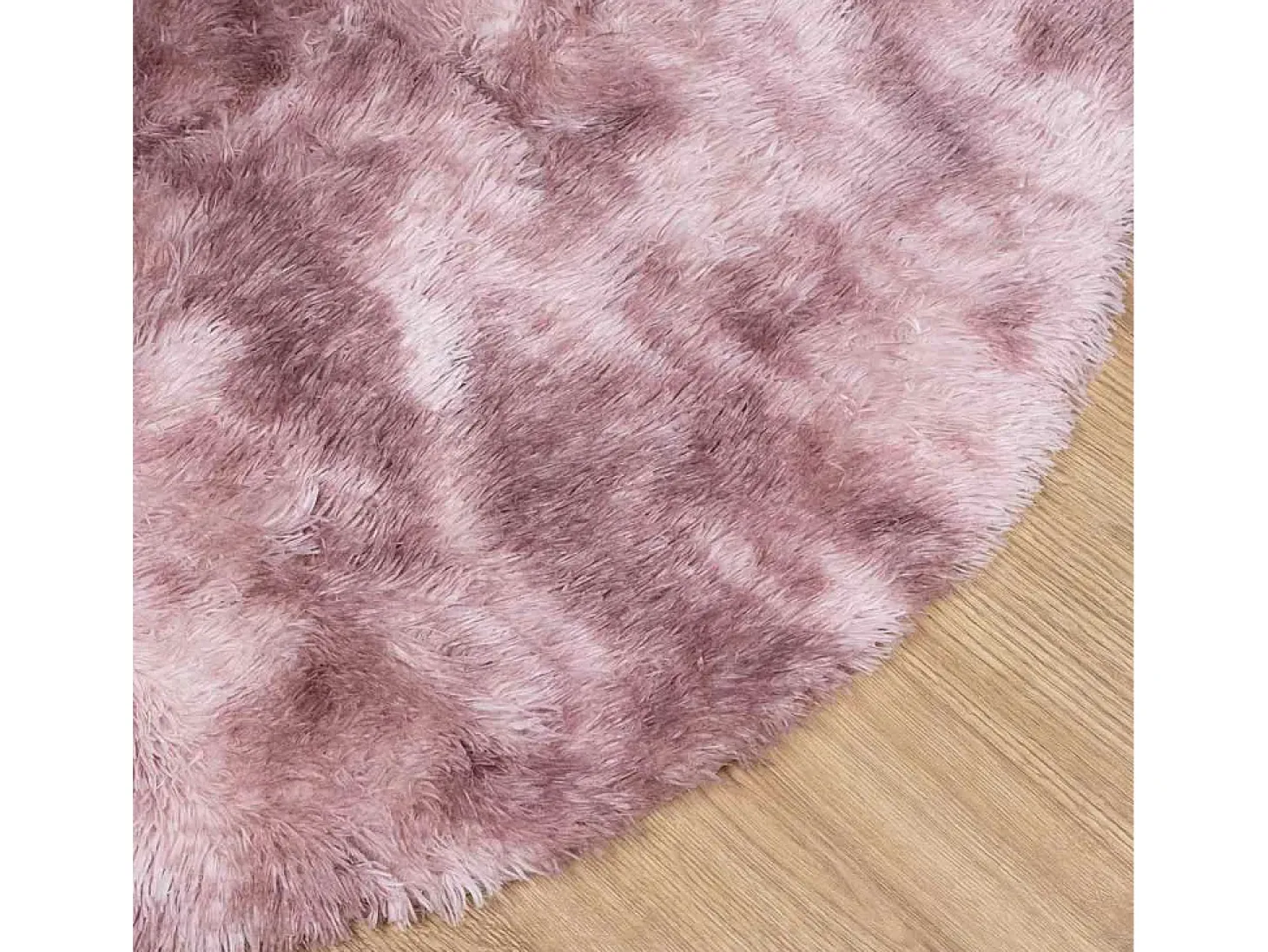 Alfombra peluda NAVARRA Rosa Polvo 240x240 cm