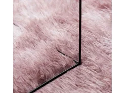 Alfombra peluda NAVARRA Rosa Polvo 240x240 cm