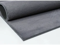 Alfombra piel sintética suave lavable - Antracita - 160 x 220 cm - COSY
