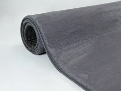 Alfombra piel sintética suave lavable - Antracita - 160 x 220 cm - COSY