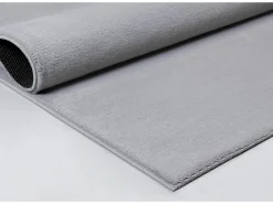 Alfombra piel sintética suave lavable - Gris - 140 x 200 cm - COSY