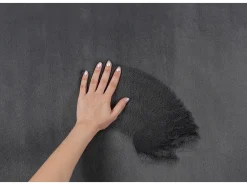 Alfombra piel sintética suave lavable - Antracita - 200 x 280 cm - COSY
