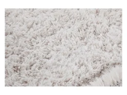 Alfombra reciclada de pelo largo color marfil 160 × 230 cm AIMEE