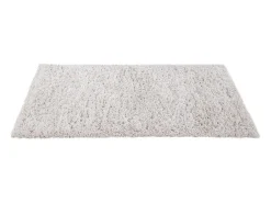 Alfombra reciclada de pelo largo color marfil 160 × 230 cm AIMEE