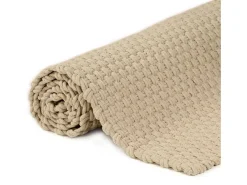 Alfombra rectangular algodón natural 160x230 cm ES88750