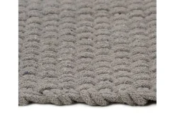 Alfombra rectangular algodón gris 160x230 cm ES23008