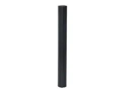 Alfombra rectangular bambú negro 70x100 cm