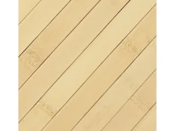 Alfombra rectangular bambú color natural claro 70x300 cm
