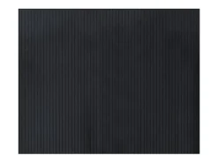 Alfombra rectangular bambú negro 80x100 cm