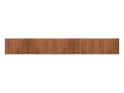 Alfombra rectangular bambú marrón 70x500 cm