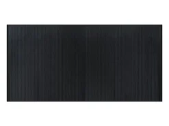 Alfombra rectangular bambú negro 100x200 cm