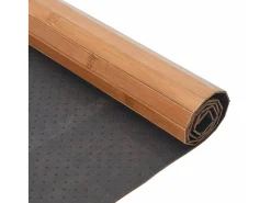 Alfombra rectangular bambú color natural 80x300 cm