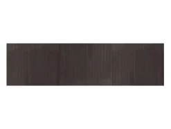 Alfombra rectangular bambú marrón oscuro 80x300 cm