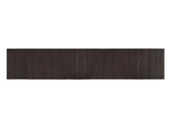 Alfombra rectangular bambú marrón oscuro 60x300 cm