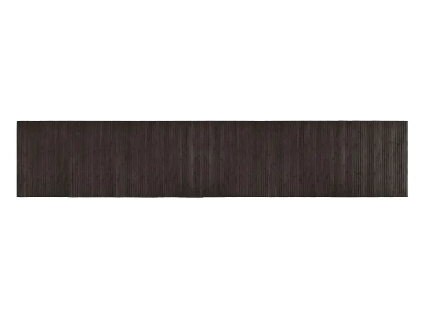Alfombra rectangular bambú marrón oscuro 60x300 cm
