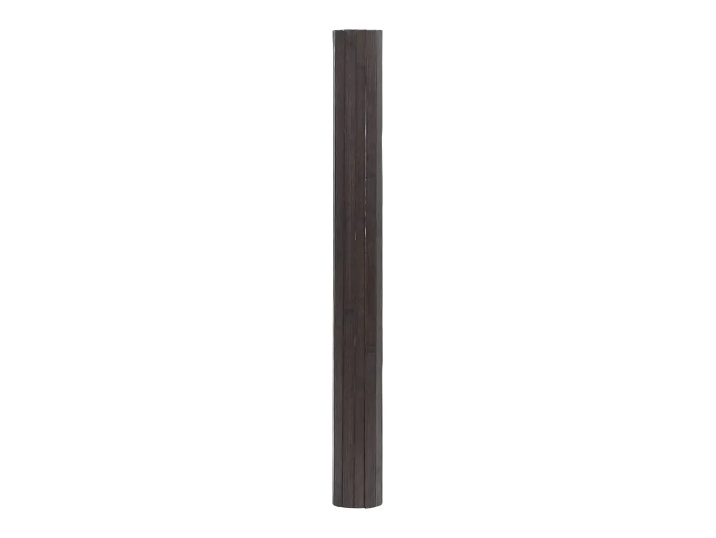 Alfombra rectangular bambú marrón oscuro 60x300 cm