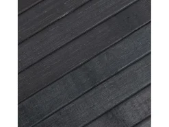 Alfombra rectangular bambú gris 60x500 cm