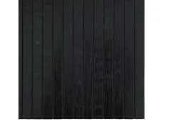 Alfombra rectangular bambú negro 70x200 cm