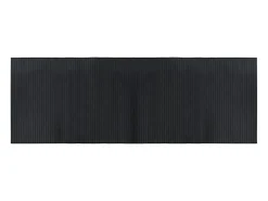 Alfombra rectangular bambú negro 70x200 cm