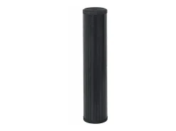 Alfombra rectangular bambú negro 100x300 cm