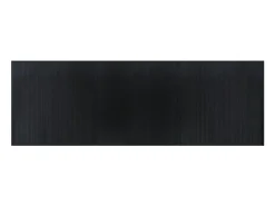 Alfombra rectangular bambú negro 100x300 cm