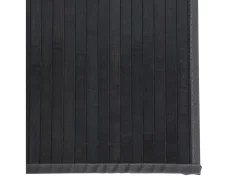Alfombra rectangular bambú gris 70x1000 cm