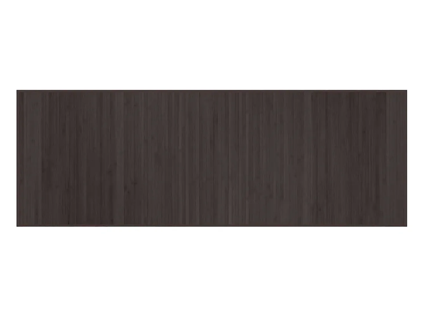 Alfombra rectangular bambú marrón oscuro 70x200 cm
