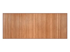 Alfombra rectangular bambú color natural 80x200 cm