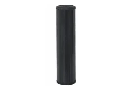 Alfombra rectangular bambú negro 70x300 cm