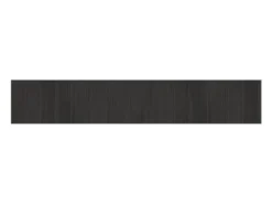 Alfombra rectangular bambú gris 70x400 cm