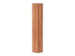 Alfombra rectangular bambú marrón 60x200 cm