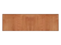 Alfombra rectangular bambú marrón 60x200 cm