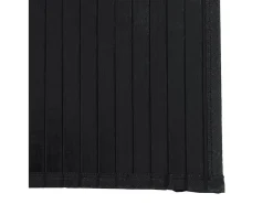 Alfombra rectangular bambú negro 100x1000 cm