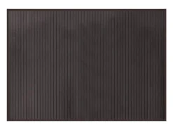 Alfombra rectangular bambú marrón oscuro 70x100 cm