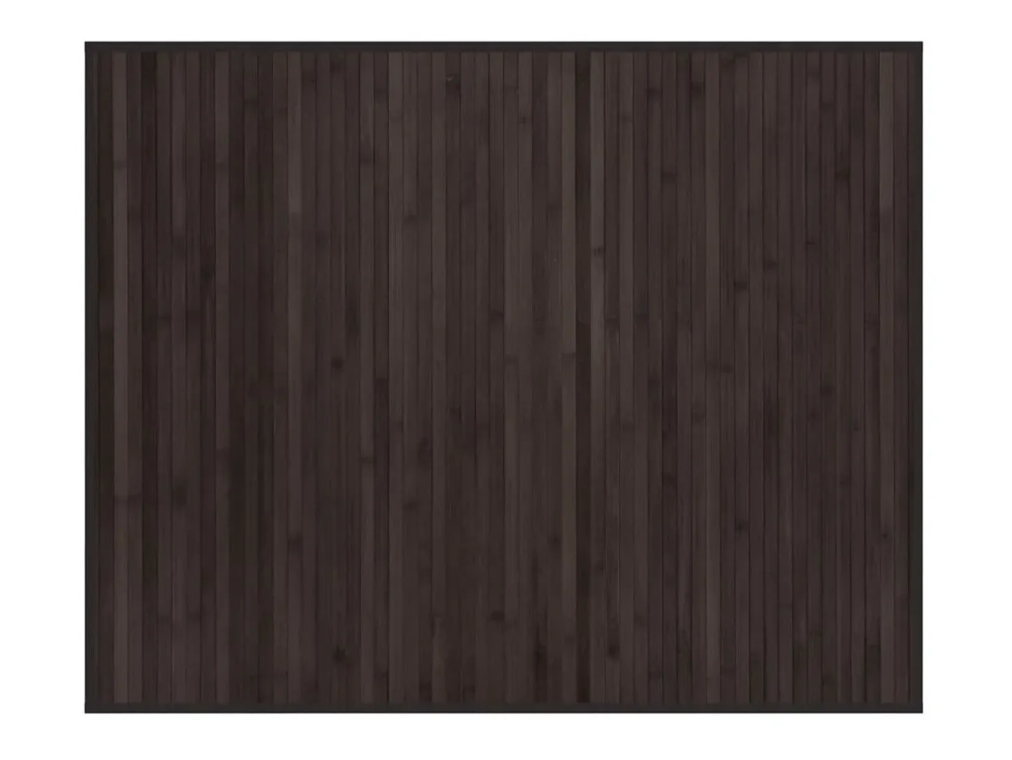 Alfombra rectangular bambú marrón oscuro 80x100 cm
